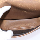 Christian Dior Honeycomb Canvas Shoulder Bag PVC Black Auth 148247-11