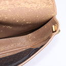 Christian Dior Honeycomb Canvas Shoulder Bag PVC Black Auth 148247-19