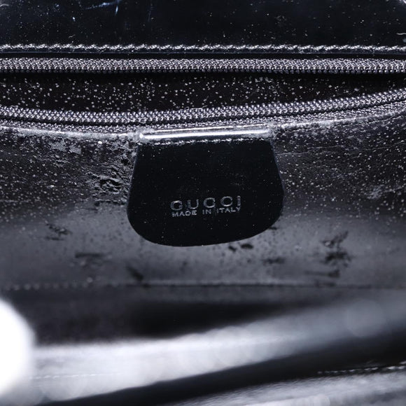 GUCCI Tote Bag Vinyl Black 001 2058 1773 5 Auth 148248