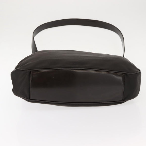 GUCCI Bamboo Shoulder Bag Nylon 2way Brown 001 3444 1577 Auth 148249