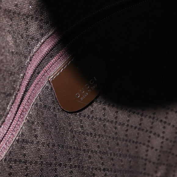 GUCCI Bamboo Shoulder Bag Nylon 2way Brown 001 3444 1577 Auth 148249