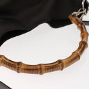 GUCCI Bamboo Shoulder Bag Nylon 2way Brown 001 3444 1577 Auth 148249-7