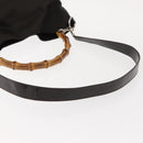 GUCCI Bamboo Shoulder Bag Nylon 2way Brown 001 3444 1577 Auth 148249-9