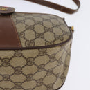 GUCCI GG Supreme Web Sherry Line Bag PVC Beige 001 754 6177 4021 Auth 148251-14