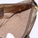 GUCCI GG Supreme Web Sherry Line Bag PVC Beige 001 754 6177 4021 Auth 148251-19