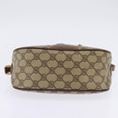 GUCCI GG Supreme Web Sherry Line Bag PVC Beige 001 754 6177 4021 Auth 148251-5