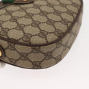 GUCCI GG Supreme Web Sherry Line Bag PVC Beige 007 58 6112 4023 Auth 148252-9