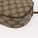 GUCCI GG Supreme Web Sherry Line Bag PVC Beige 007 58 6112 4023 Auth 148252-14