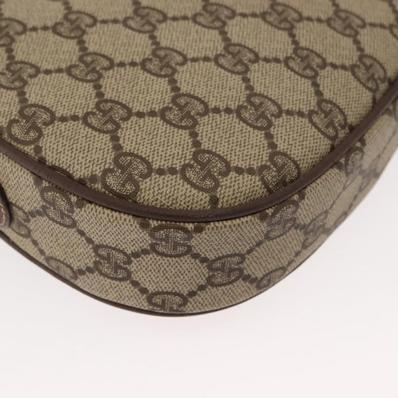 GUCCI GG Supreme Web Sherry Line Bag PVC Beige 007 58 6112 4023 Auth 148252