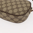 GUCCI GG Supreme Web Sherry Line Bag PVC Beige 007 58 6112 4023 Auth 148252-16