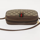 GUCCI GG Supreme Web Sherry Line Bag PVC Beige 007 58 6112 4023 Auth 148252-6