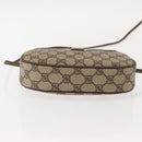 GUCCI GG Supreme Web Sherry Line Bag PVC Beige 007 58 6112 4023 Auth 148252-5