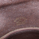 GUCCI GG Supreme Clutch Bag PVC Beige Gold Auth 148253-9