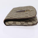 GUCCI GG Supreme Clutch Bag PVC Beige Gold Auth 148253-3