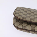 GUCCI GG Supreme Clutch Bag PVC Beige Gold Auth 148253-7