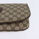 GUCCI GG Supreme Clutch Bag PVC Beige Gold Auth 148253-14