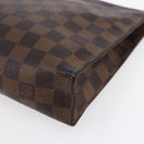 LOUIS VUITTON Damier Ebene Poche Toilette 26 Pouch N47543 LV Auth 148255-15