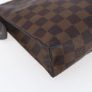 LOUIS VUITTON Damier Ebene Poche Toilette 26 Pouch N47543 LV Auth 148255-16