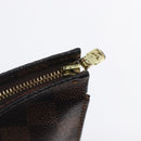 LOUIS VUITTON Damier Ebene Poche Toilette 26 Pouch N47543 LV Auth 148255-9
