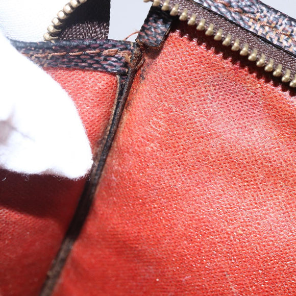 LOUIS VUITTON Damier Ebene Poche Toilette 26 Pouch N47543 LV Auth 148255