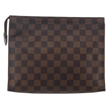 LOUIS VUITTON Damier Ebene Poche Toilette 26 Pouch N47543 LV Auth 148255 - 0