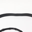 GUCCI Bamboo Shoulder Bag Nylon 2way Black Silver 001 1638 1705 Auth 148258-14