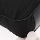 GUCCI Bamboo Shoulder Bag Nylon 2way Black Silver 001 1638 1705 Auth 148258-10