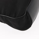 GUCCI Bamboo Shoulder Bag Nylon 2way Black Silver 001 1638 1705 Auth 148258-16