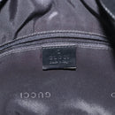 GUCCI Bamboo Shoulder Bag Nylon 2way Black Silver 001 1638 1705 Auth 148258-18