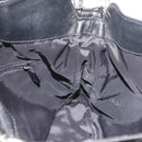 GUCCI Bamboo Shoulder Bag Nylon 2way Black Silver 001 1638 1705 Auth 148258-19