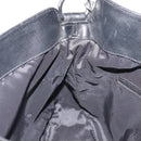 GUCCI Bamboo Shoulder Bag Nylon 2way Black Silver 001 1638 1705 Auth 148258-20