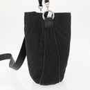 GUCCI Bamboo Shoulder Bag Nylon 2way Black Silver 001 1638 1705 Auth 148258-4