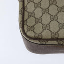 GUCCI GG Supreme Web Sherry Line Shoulder Bag PVC Beige Red Auth 148262-16