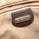 GUCCI GG Supreme Web Sherry Line Shoulder Bag PVC Beige Red Auth 148262-18