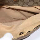 GUCCI GG Supreme Web Sherry Line Shoulder Bag PVC Beige Red Auth 148262-21