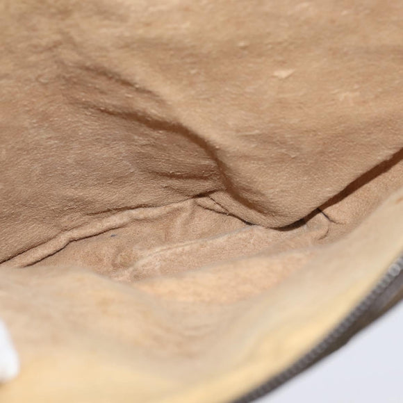 GUCCI GG Supreme Web Sherry Line Shoulder Bag PVC Beige Red Auth 148262