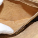 GUCCI GG Supreme Web Sherry Line Shoulder Bag PVC Beige Red Auth 148262-23