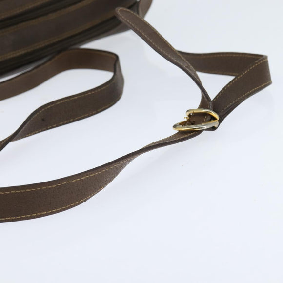 GUCCI GG Supreme Web Sherry Line Shoulder Bag PVC Beige Red Auth 148262