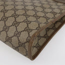 GUCCI GG Supreme Clutch Bag PVC Beige Gold 97 01 038 Auth 148263-15
