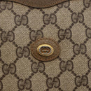 GUCCI GG Supreme Clutch Bag PVC Beige Gold 97 01 038 Auth 148263-17