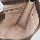 GUCCI GG Supreme Clutch Bag PVC Beige Gold 97 01 038 Auth 148263-19