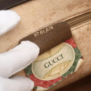 GUCCI GG Supreme Clutch Bag PVC Beige Gold 97 01 038 Auth 148263-12