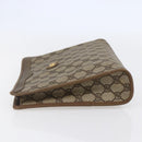 GUCCI GG Supreme Clutch Bag PVC Beige Gold 97 01 038 Auth 148263-3
