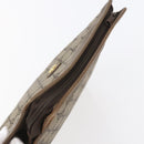 GUCCI GG Supreme Clutch Bag PVC Beige Gold 97 01 038 Auth 148263-5