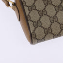 GUCCI GG Supreme Web Sherry Line Shoulder Bag PVC Beige 116 02 089 Auth 148264-16