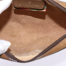 GUCCI GG Supreme Web Sherry Line Shoulder Bag PVC Beige 116 02 089 Auth 148264-10