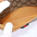 GUCCI GG Supreme Web Sherry Line Shoulder Bag PVC Beige 116 02 089 Auth 148264-11