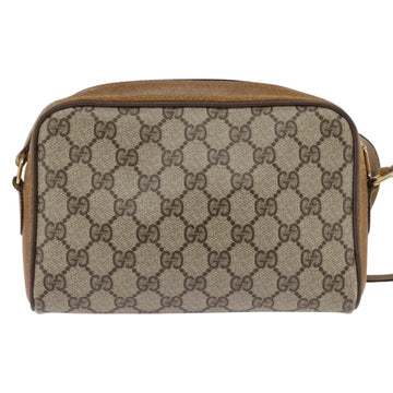 GUCCI GG Supreme Web Sherry Line Shoulder Bag PVC Beige 116 02 089 Auth 148264 - 0