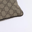 GUCCI GG Supreme Shoulder Bag PVC Beige 141626 Auth 148265-16