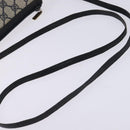 GUCCI GG Supreme Shoulder Bag PVC Navy Gold Auth 148266-7